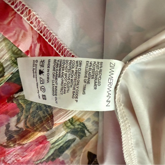 Zimmermann Multicolor Sleeveless Floral Dress - Picture 8 of 10
